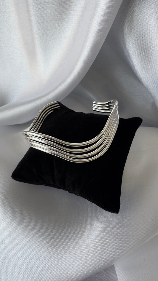 Bracelete Ondas Prata