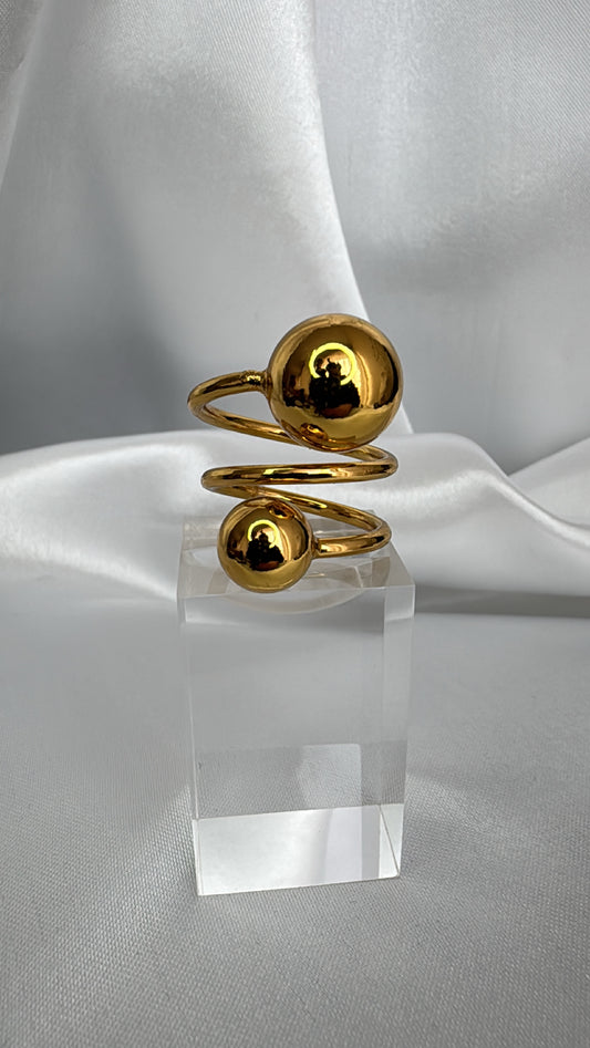 Anel Esferas em Aço