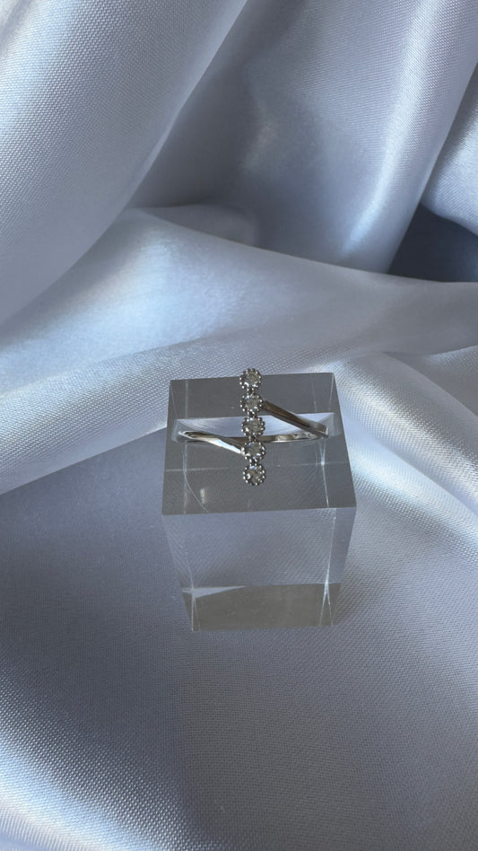 Anel Prata 925 Zircônias T.18