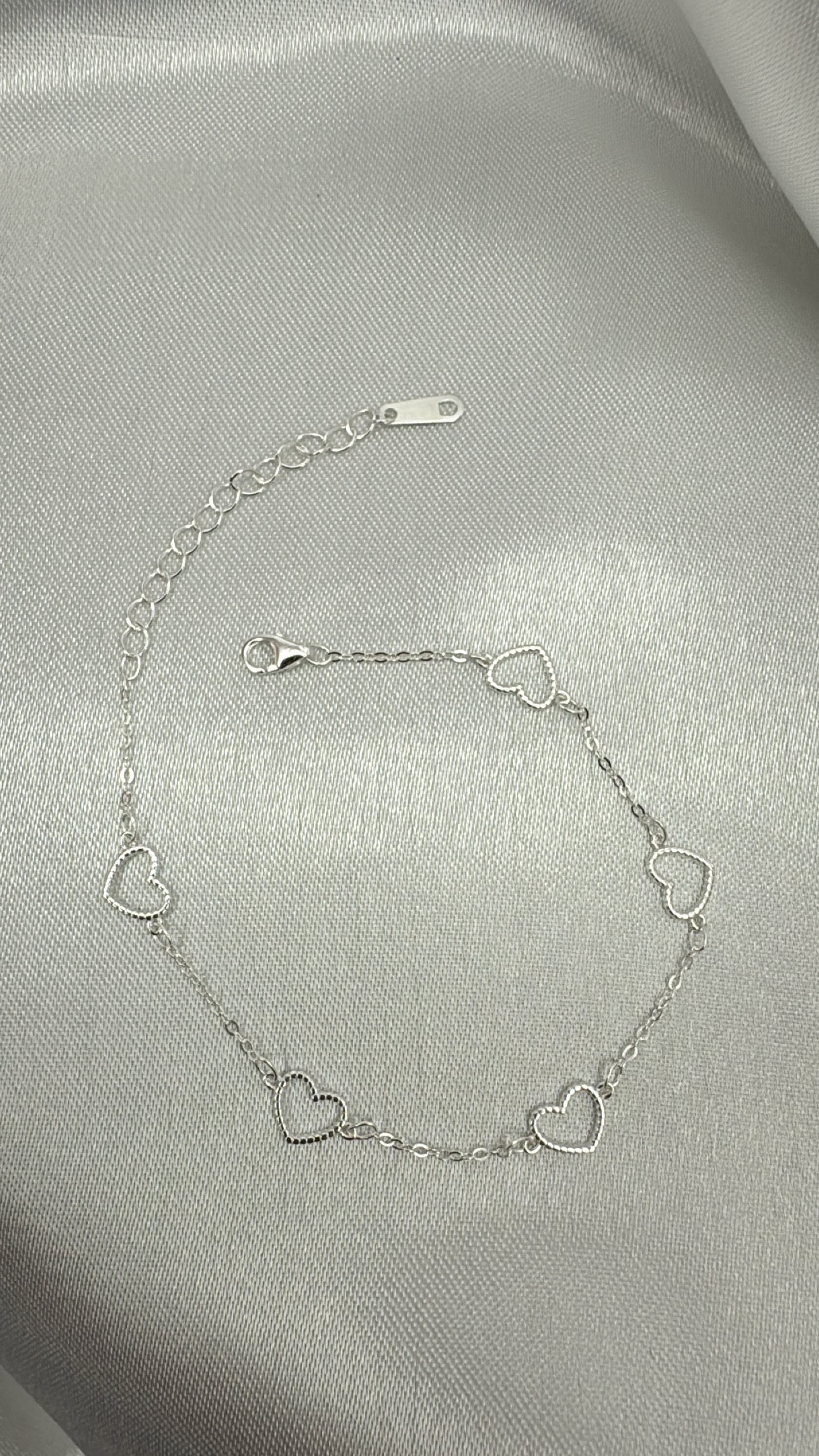 Pulseira Corações 925