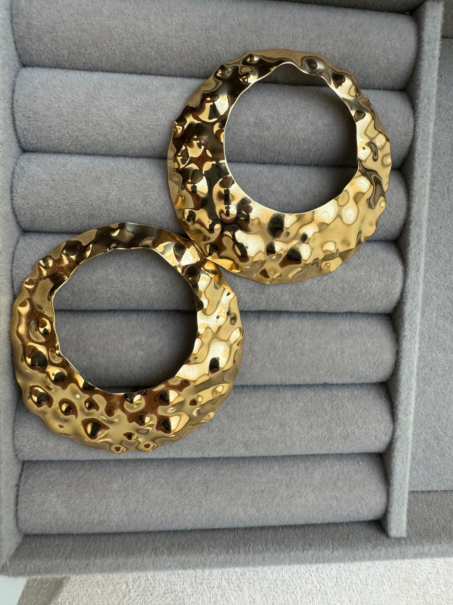 Brinco Argola Frontal Texturas