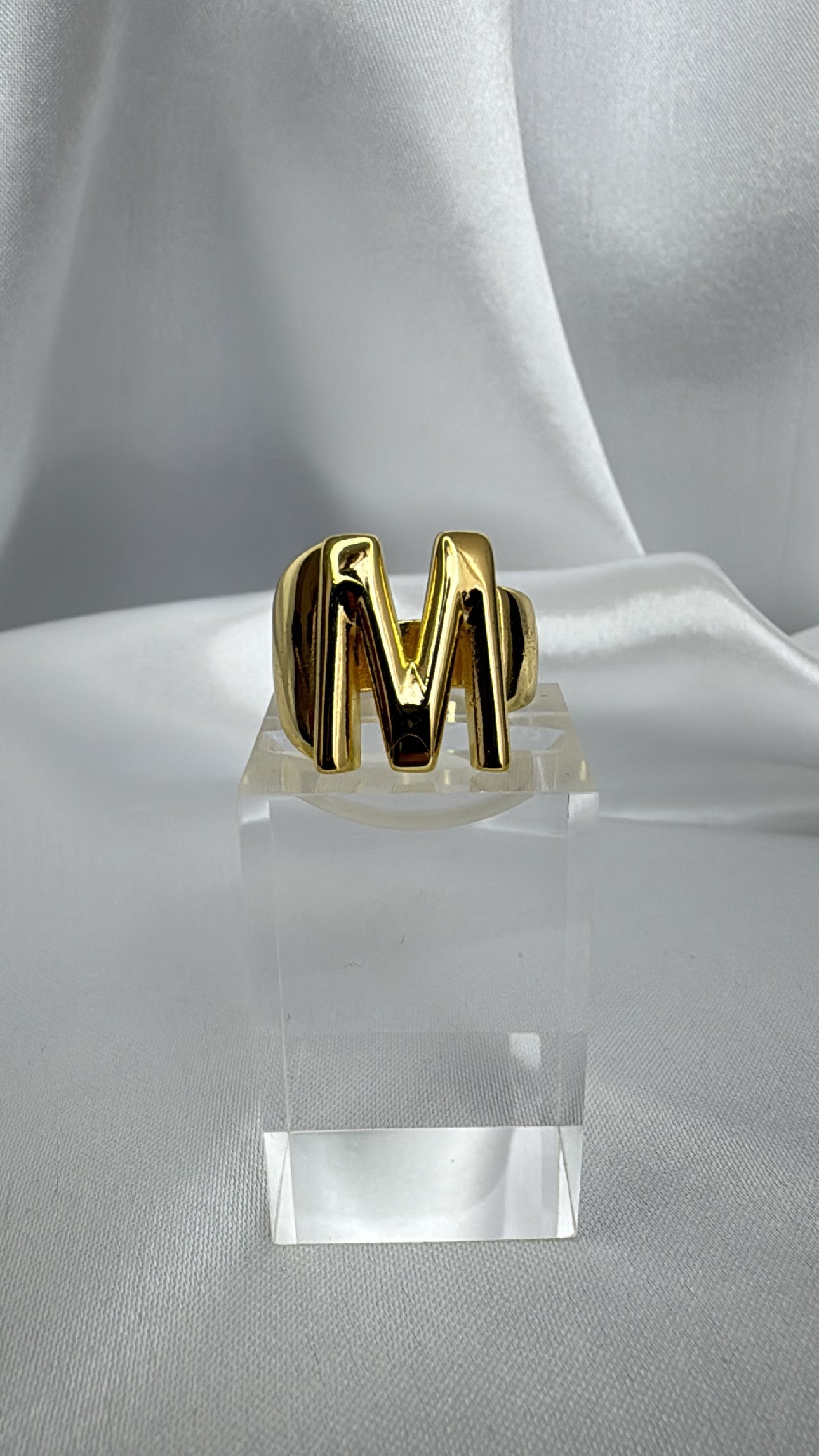 Anel M Regulável Dourado