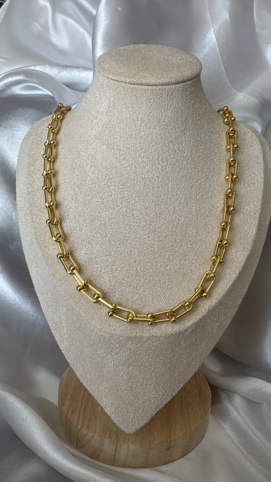 Colar Insp. Elos Dourado 50cm