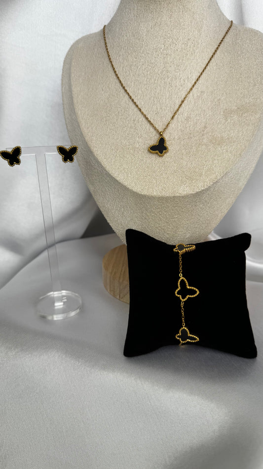 Conjunto Borboleta Black