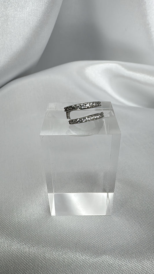 Piercing de encaixe dois Filetes Prata