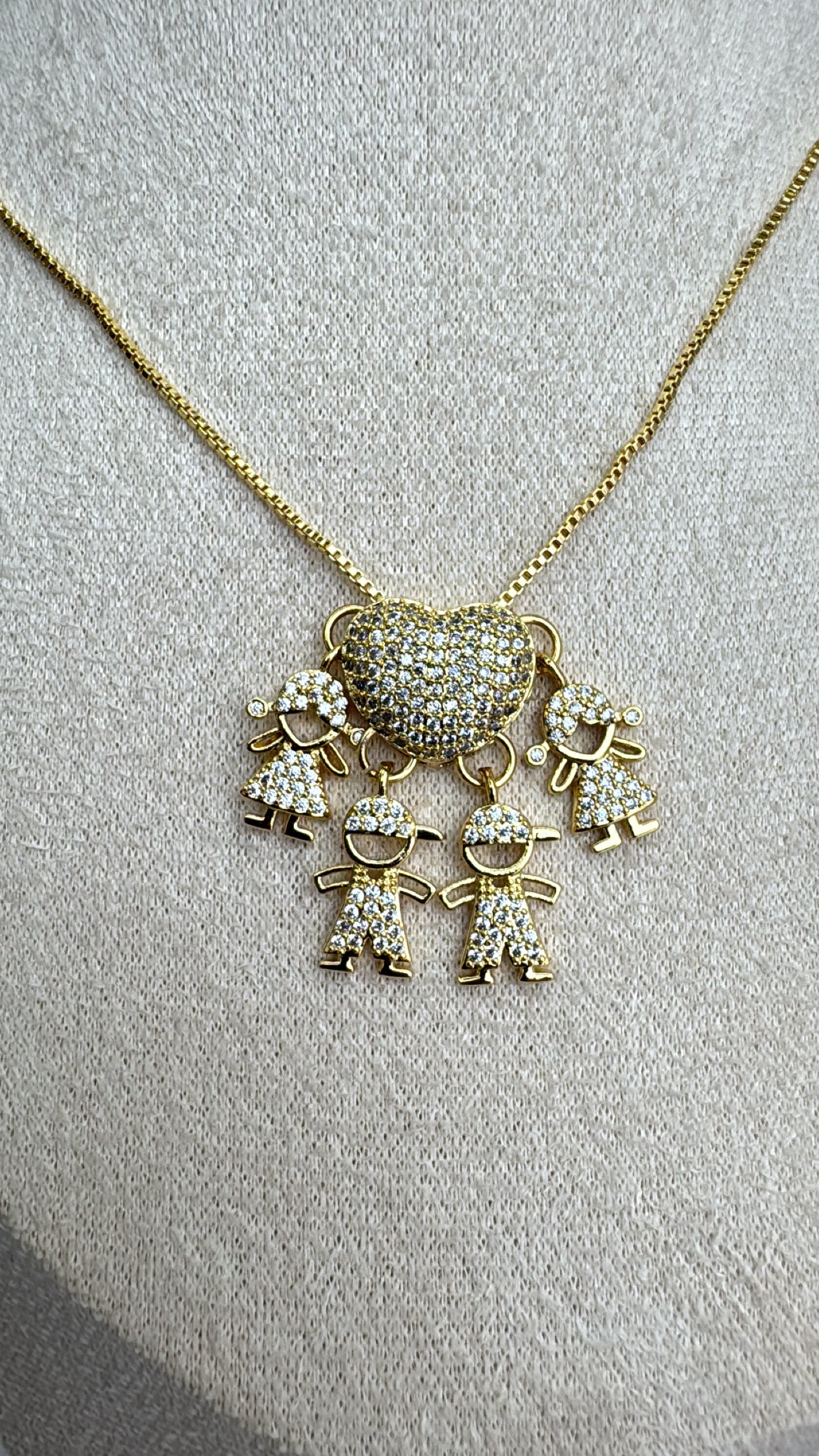 Colar 4 Filhos(a) Cravejados