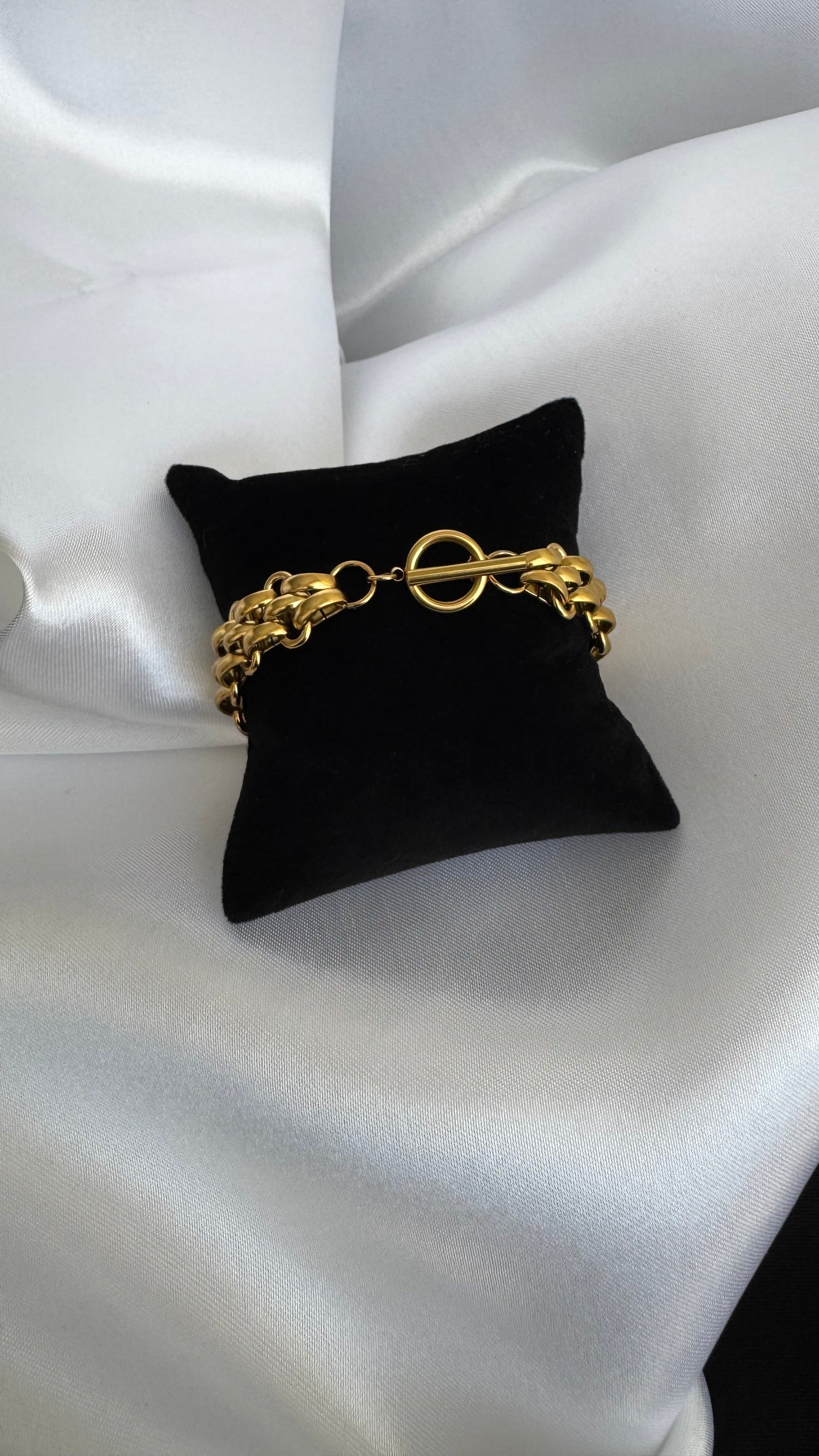 Pulseira Elos Duplos Aço