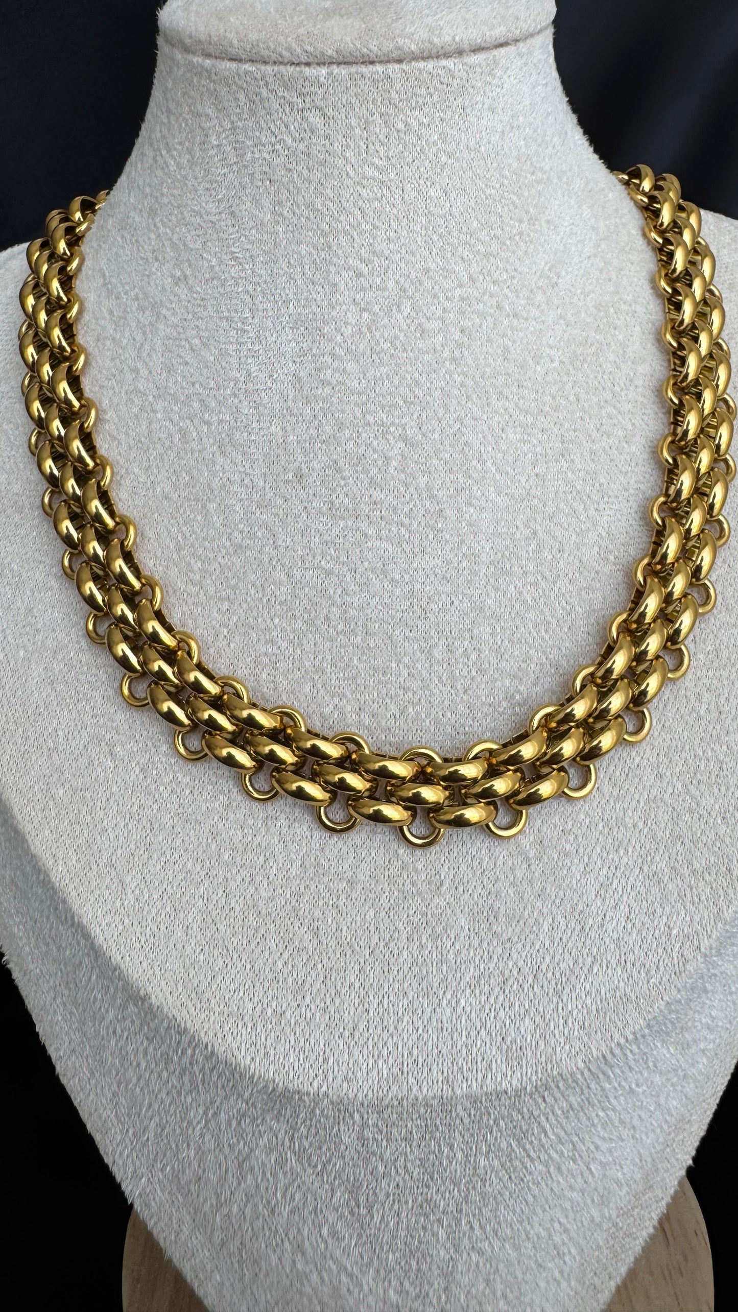 Colar Elos Duplos Aço