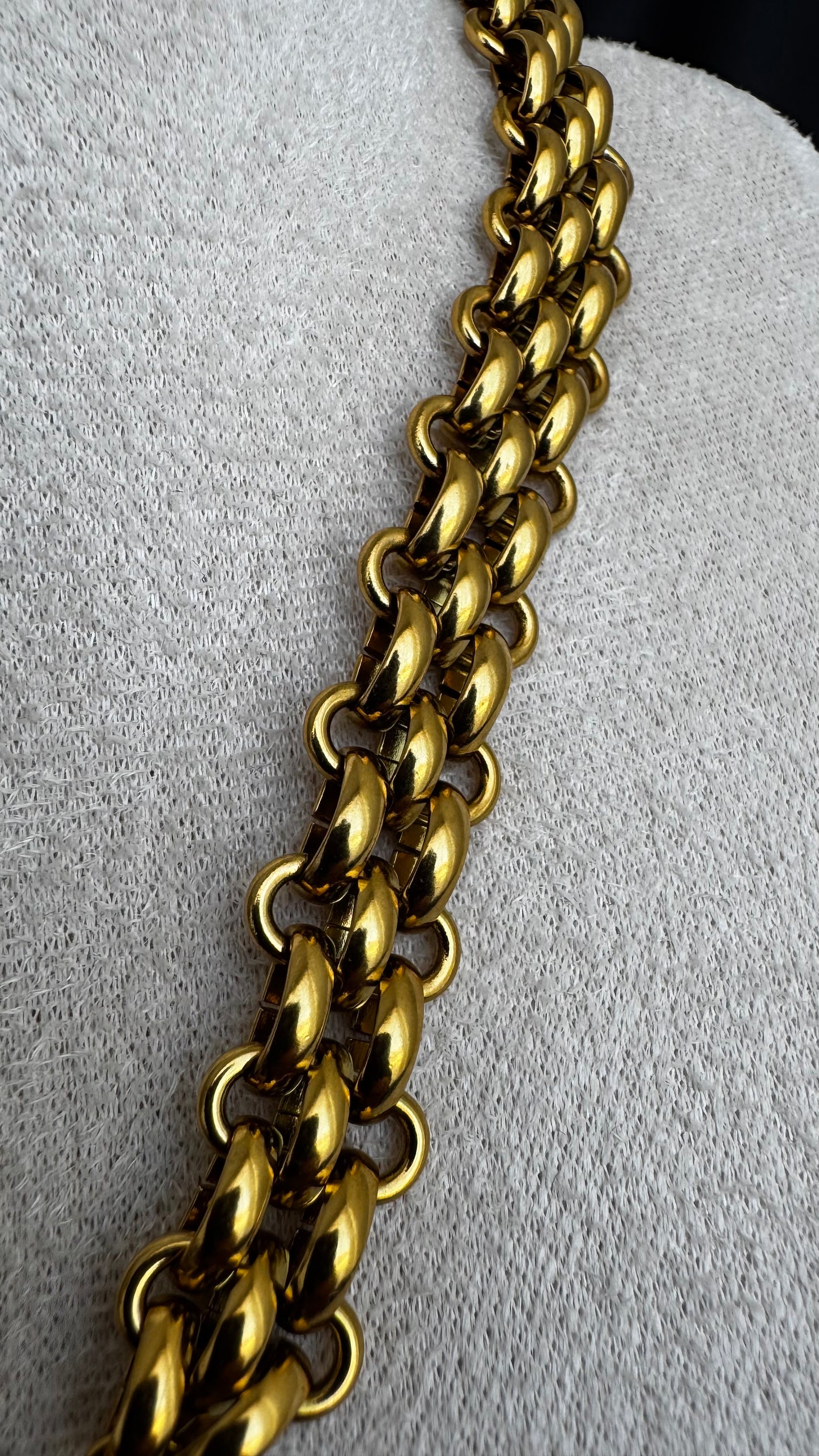 Colar Elos Duplos Aço