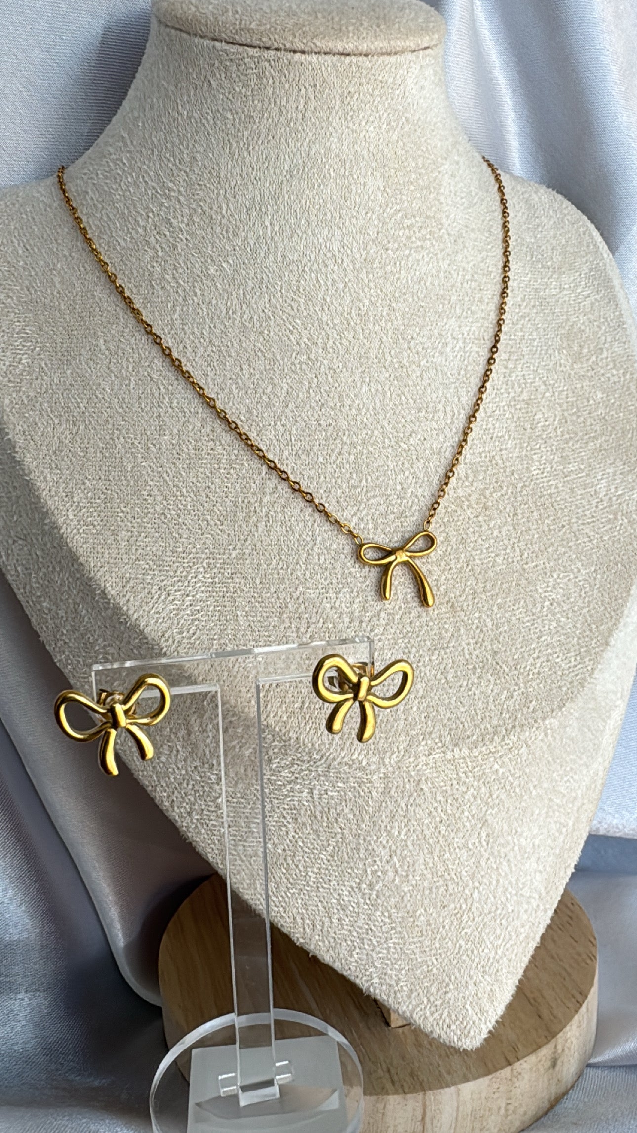 Conjunto Laço em aço inoxidável