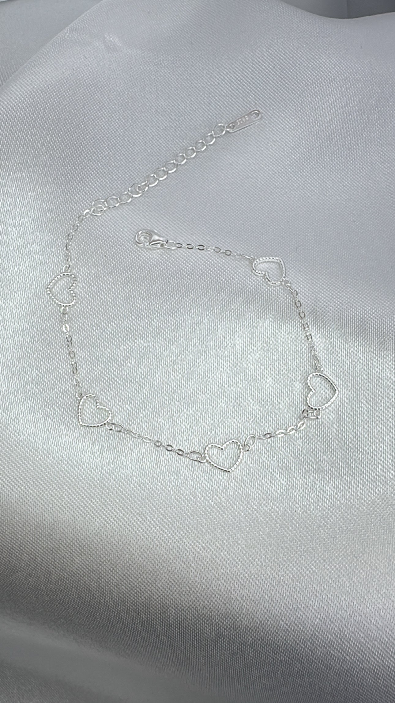 Pulseira Corações 925