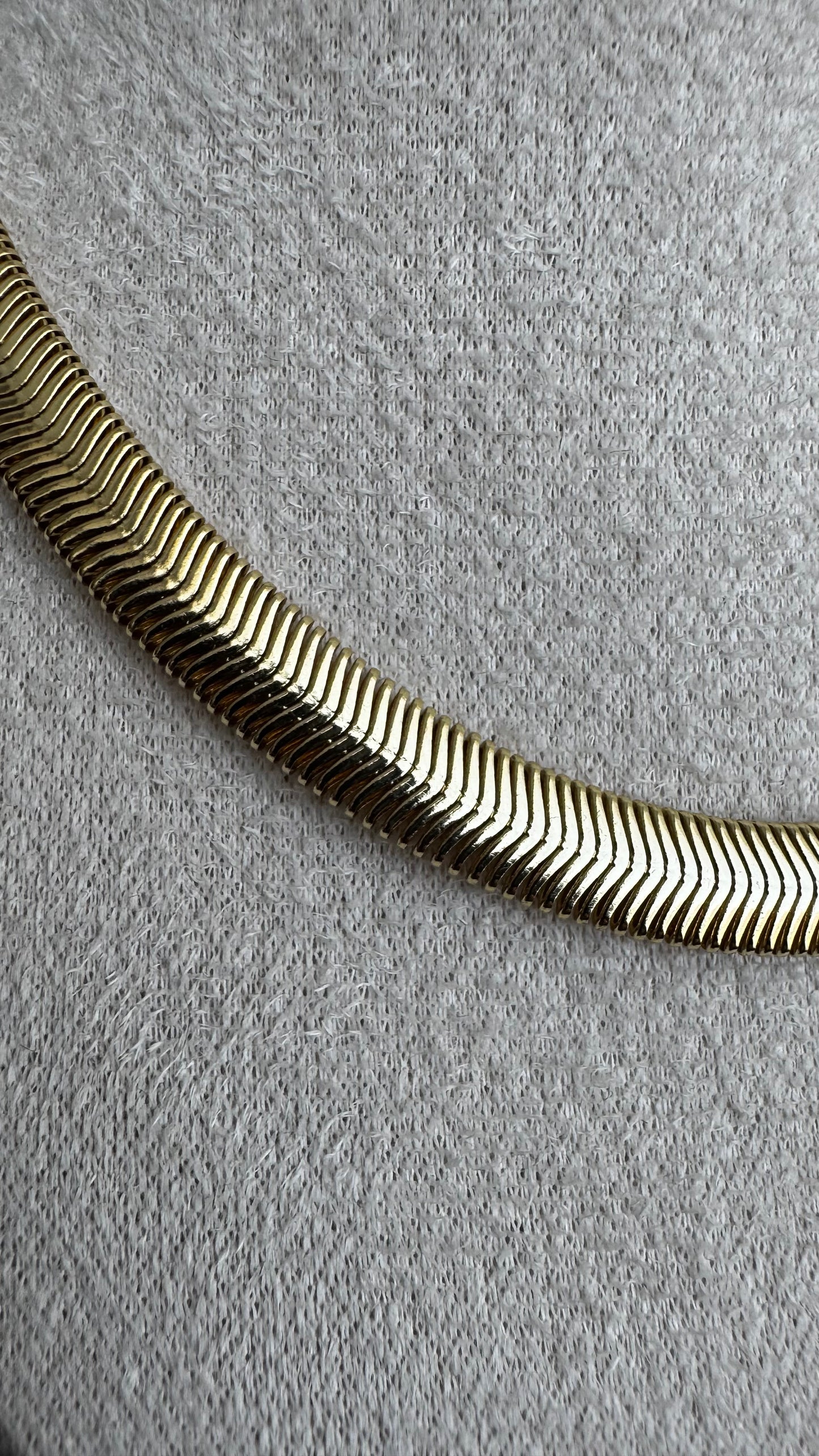 Colar Snake Dourado 8mm